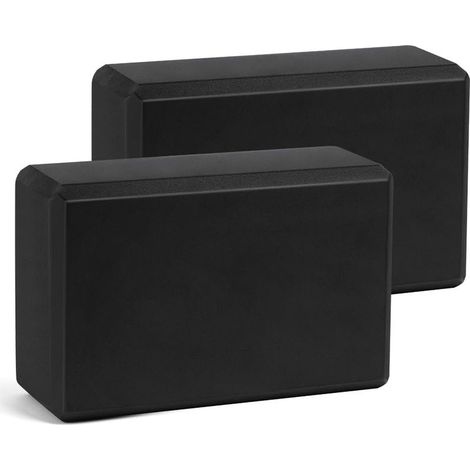 Lot de 2 Blocs de Yoga, Brique Yoga EVA de Haute Densité, Briques de Mousse de Fitness, Briques Professionnelle, pour Pilates, Étirement, Méditation, Accessoires de Fitness, 23  15  8cm (1/5)