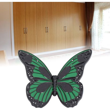 Tirador de mariposa fabricado en aleación de zinc – Diseño moderno y minimalista para armarios, puertas y roperos – Fácil instalación – Tirador verde (1/5)