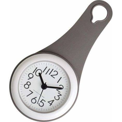 Horloge de salle de bain simple, cuisine, horloge à ventouse domestique étanche et silencieuse (1/4)