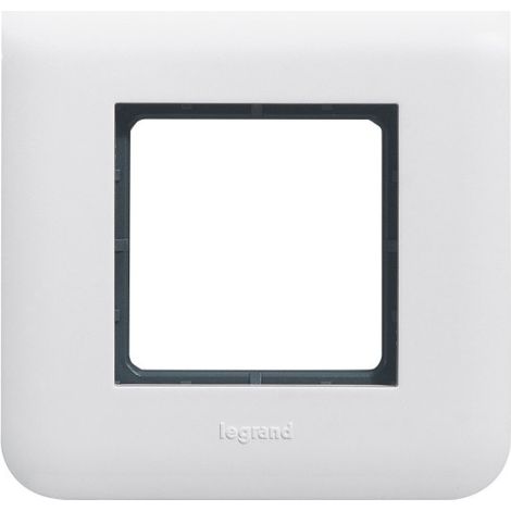 LEGRAND Plaque support fixation à vis 2 modules Mosaic blanc
