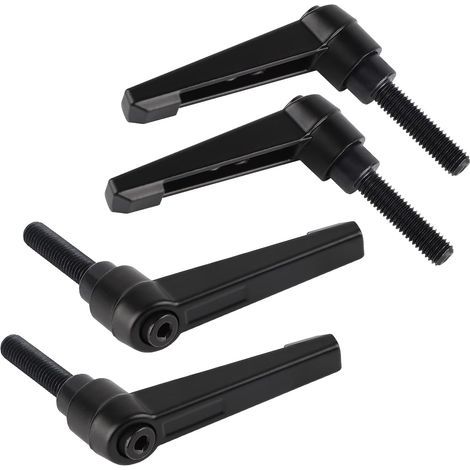 4 - Poignée De Serrage - Levier Réglable - Fixation Rapide Pour Machine-Outil - Acier Et Alliage D&39aluminium - Noir Mat - M8x32mm (1/5)