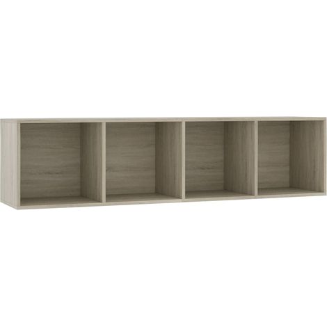 Maison Exclusive - Estantería/mueble de TV roble Sonoma 143x30x36 (1/5)