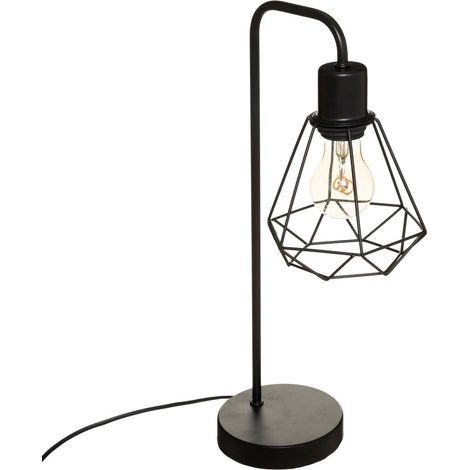 Lámpara «Flave» - alambre de metal - negro H46 cm - Atmosphera créateur d'intérieur (1/3)