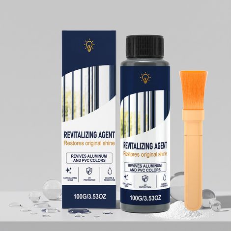 Oberflächenreiniger zur Glanzwiederherstellung, Reinigung, Fleckenentfernung und Staubentfernung auf Gummi- und Kunststoffoberflächen – 100 g x 1 + Bürste x 1 -- BIEMMEDUE (1/5)