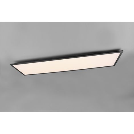 Plafonnier LED intégré 34W ALPHA noir rectangulaire (1/3)