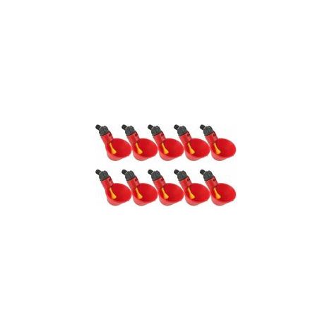 Abreuvoir automatique pour poulailler, 10 distributeurs d'eau pour poule, canard, volaille – (1/5)