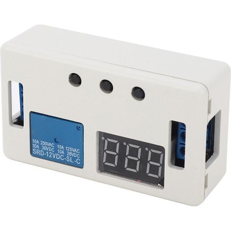 Zeitverzögerungsrelaismodul DC 12V Digitaltimer Multifunktionaler Einstellbarer SPS-Zyklussteuerungsschalter (1/5)