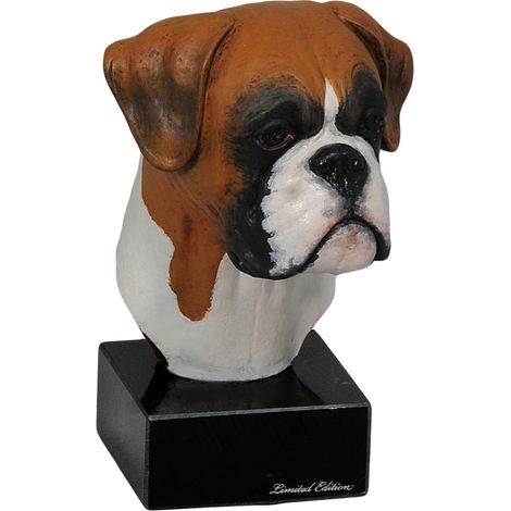 Boxer, Boxer II - statuette peinte, figurine, réalisée par un artiste, marque Art-Dog (1/4)