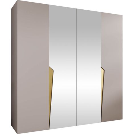 Armoire Hartford 610, Cachemire, 202x200x52cm, Portes d'armoire: Avec des charnières, Nombre d'étagères: 0 (1/5)