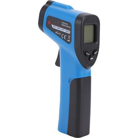 Thermomètre infrarouge de cuisine pour viande, bonbons, four et plancha, accessoire pâtisserie, mesure -50°C à 550°C, écran LCD bleu, usage automobile (1/5)