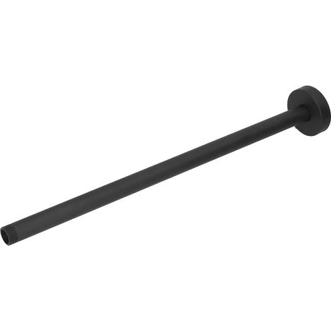 Rallonge de douche en acier inoxydable avec bras de douche de plafond NPT 20 mm, pour la maison ou l'hôtel, 40,6 cm / 16 pouces, noir. (1/5)