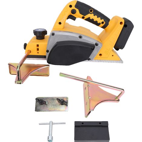 Raboteuse à main électrique sans fil, adaptée aux projets de travail du bois sans balais DCB206, 15 000 tr/min, 3 1/4 pouces (1/5)