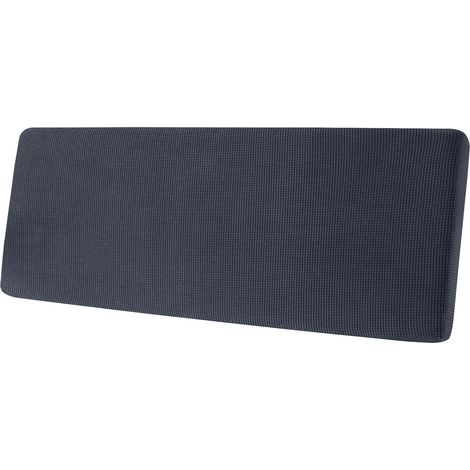 Housse Coussin Assise Canapé Extensible, Housse Canapé De Siège Dossier Banquette Antidérapant pour Salon Camping-Car Caravane (Dark Grey,2 Seater) (1/5)