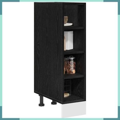 876649 Meuble de cuisine bas Chêne noir 20 x 44,5 x 81,5 cm (1/5)