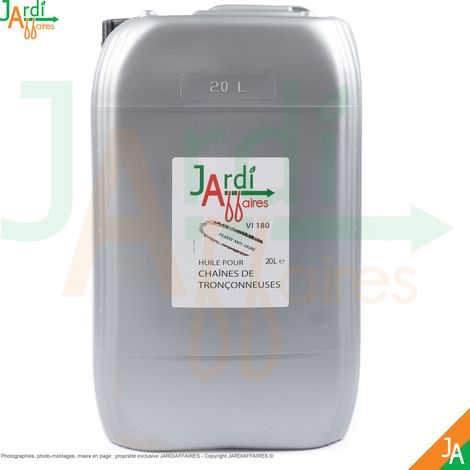 Huile de chaîne professionnelle VI 180° Jardiaffaires 20 litres