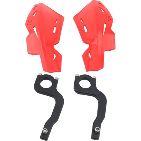 Protège-mains dirt bike universels robustes – Guidon moto 22mm rouge, protection (1/5)