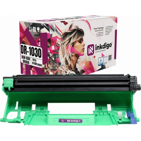 Tamburo Inkdigo DR1030 compatibile con Brother DCP-1510 HL-1110 MFC-1810, certificato TÜV. (1/5)