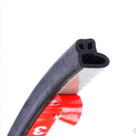 Joint d'étanchéité de porte de voiture - Type B 4 trous (11x10 mm) 5 mètres (1/4)