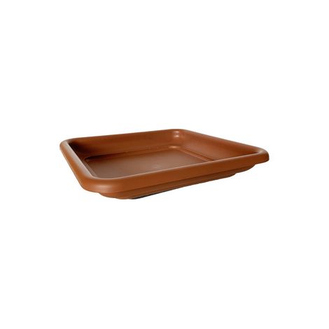 PLATO QUADRO VULCANO ZANVIC TERRACOTA 25 X 25 X 4,6 CM
