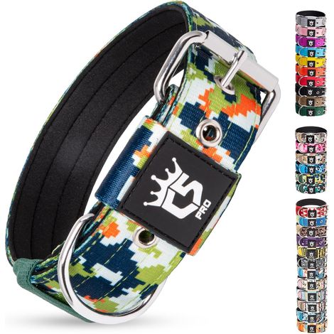 Collier Tactique Large 3,8 cm Réglable Ultra Résistant pour Chien (1/5)