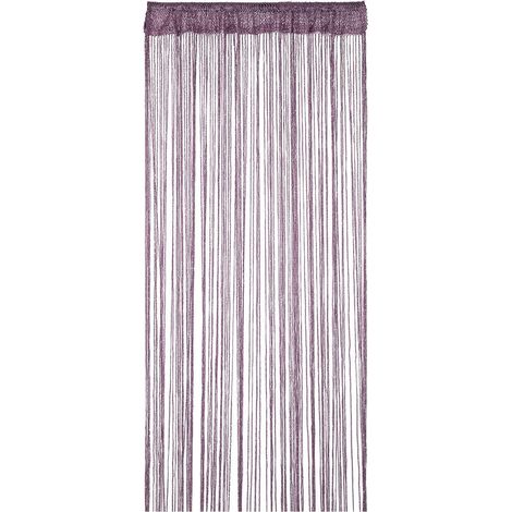 Rideau à Franges Paillette 90x200 cm  Violet Foncé, Rideau Moustiquaire pour Porte, Fenêtre, Décoration de Maison et Événements (1/4)