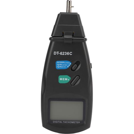 Tachymètre numérique 2 en 1 optoélectronique à contact ou sans contact pour la fabrication de moteurs et de roues automobiles (1/5)