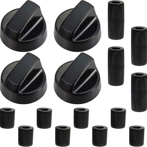 JSSEVN – Set mit 4 universellen Ofen- und Küchengriffen mit 6-7-8 mm Adaptern, Schwarz (1/5)