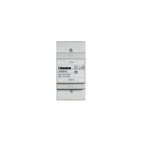 Alimentation alternative 230V-12V ou transformateur pour éclairage porte étiquette 3 modules DIN (336842) (1/2)
