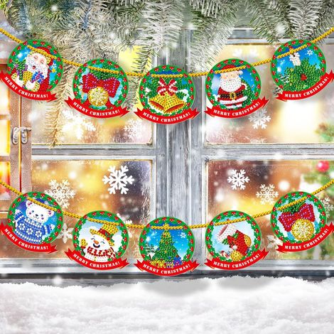 Guirlande lumineuse LED pour peinture au diamant , 5D Lumières de peinture au diamant de Noël Ornement (1/5)