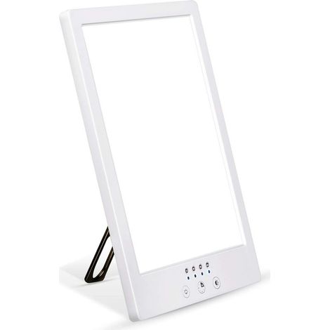 Lampe de luminothérapie,12000 lux,peut prévenir la dépression d'humeur,la mémoire et la fonction de temps,peut ajuster la luminosité et la température du croisement des couleurs (1/5)