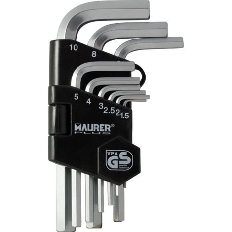 CHIAVI ESAGON.MASCHIO IN SERIE MAURER PLUS 9PZ - CF. BLISTER