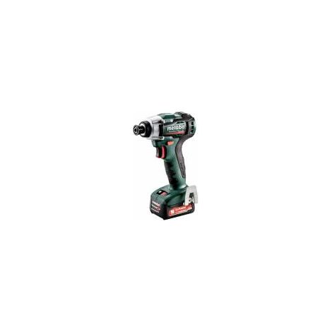 Metabo – Visseuse à chocs 12V – 2 batteries 4Ah LiHD – Moteur Brushless – Couple max 140Nm – Vissage rapide en série
