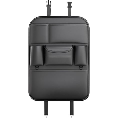 Organisateur de siège de voiture arrière - Sac de rangement multifonction - Sac de rangement - Sac de rangement - Sac de rangement anti-coups de pied - Sac de rangement pour mouchoirs - Porte-gobelet (1/5)