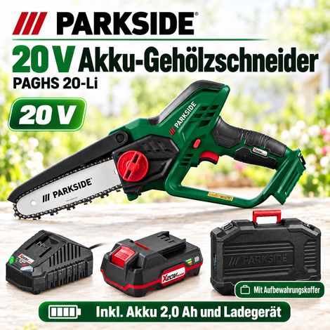 PARKSIDE 20V Akku-Gehölzschneider PAGHS 20-Li mit Akku 2.0 Ah und Ladegerät