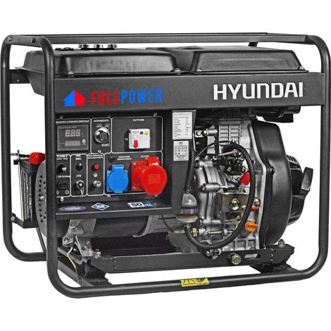 Generatore Di Corrente Diesel Trifase 6 Kw 12 HP 456cc 14LT Hyundai