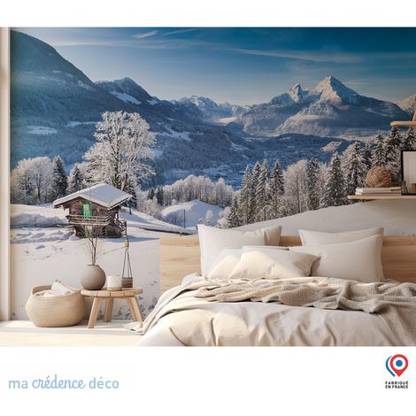 Papier peint : Montagnes enneigées - Intissé - L.300 x H.280 cm (1/5)