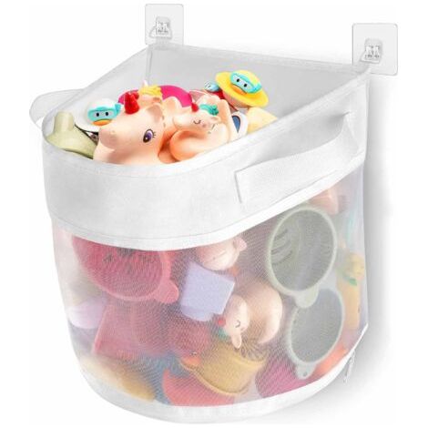 Rangement Jouet Bain, Filet Jouet Bain Bebe, Organiseur de Jouets de Bain, Rangement Jouet Baignoire, Filet Jouet Bain de bébé, Rangement de Jouets de Bain pour bébé (1/5)