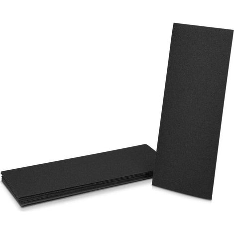 Papier de verre sec ou à l'eau - 10x papier abrasif grain 3000 - Feuille abrasive pour poncer bois métal voiture meuble - 9 X 3,6 Pouces (1/5)