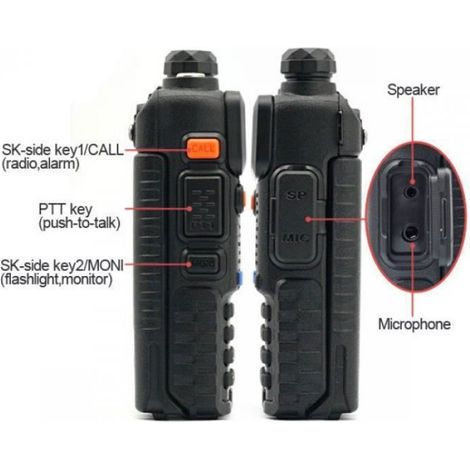 Baofeng Uv 5r Talkie Walkie 5 W Bibande Portable Radio Uhf Et Vhf Uv - 5r 136 - 174 Mhz Et 400 - 520 Mhz Radio A0850a TALKIE-WALKIE (1/2)