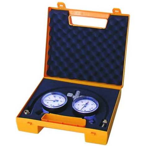 Plombservice – Manomètre chauffage central inox 0/60 mBar – Pression max 60 mBar – Filetage plomberie 1/4" – Coffret réglage installations gaz