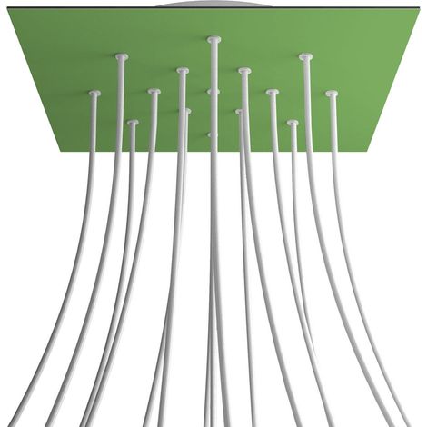 Lampe creative-cables rose-one square Metall grün weiß 45 cm (1/5)