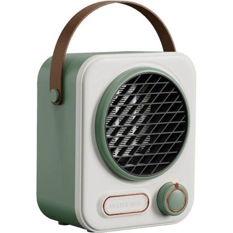 1 unité chauffage électrique, céramique PTC 1000 W, chauffage d'appoint compact 159,8×188×103,5 mm pour bureau et chambre (1/3)
