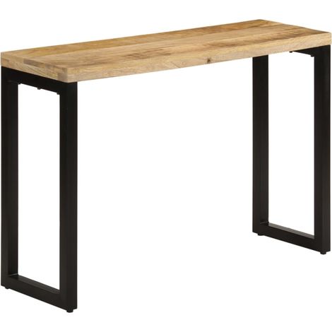Console Table 110x35x76 cm Solid Rough Wood Mango vidaXL (1/5)