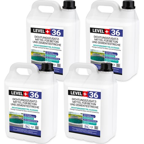 LEVEL+ Dichtsungsmittel Flüssig für Beton und Zementestriche L+36 - 20L