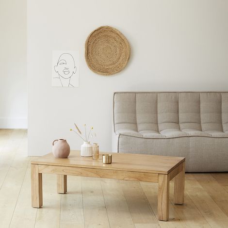 Table basse en mindi massif 110 cm (1/5)