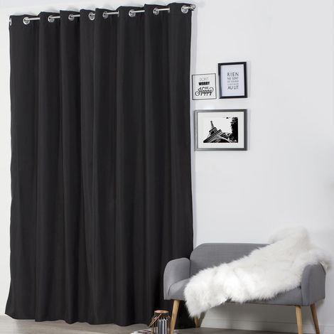 Atmosphera – Rideau occultant isolant thermique 140x260 cm – Doublure polaire pour confort thermique – 8 œillets en métal pour installation rapide (1/5)