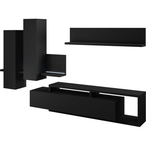 Conjunto de salón Lutiva 100, Negro mate