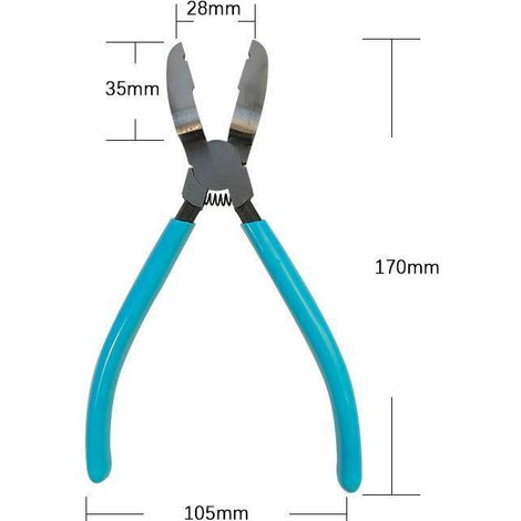 Werkzeuge für die Autodemontage, Zange zum Befestigen von Zierleisten, Zange zum Befestigen von Nieten, 17 cm Zange. (1/4)