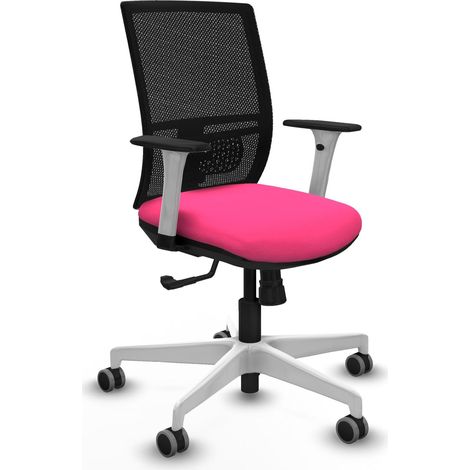 Chaise de bureau piqueras y crespo blanc rembourrage mousse (1/2)