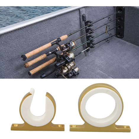 (Es wird empfohlen, es mit der Produktnummer 1619220005811 zu kombinieren) Angelrutenhalter aus Aluminium für Bootsausrüstung, Gold (3160AAG) (1/5)